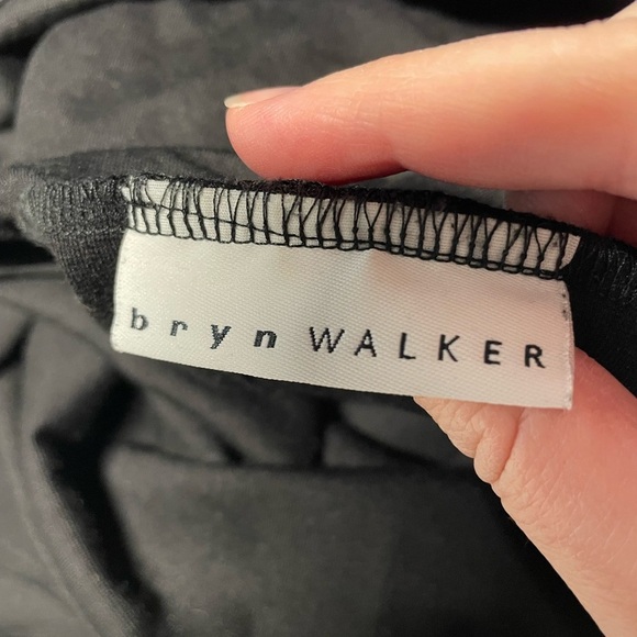 Bryn Walker lakenlook top long sleeve drape cowel neck black women’s size small - Picture 3 of 5